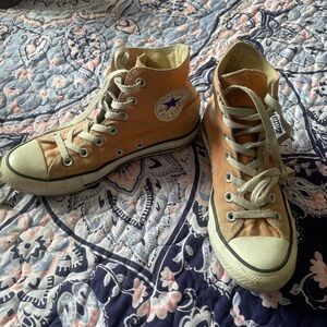 Orange Converse High Tops